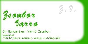 zsombor varro business card