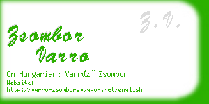 zsombor varro business card